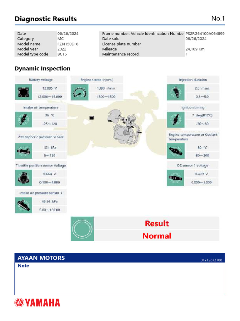 Diagnostic Results: Dynamic Inspection | PDF