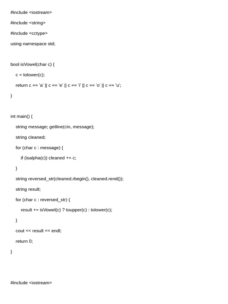 C++ Programs for String and Meal Analysis | PDF