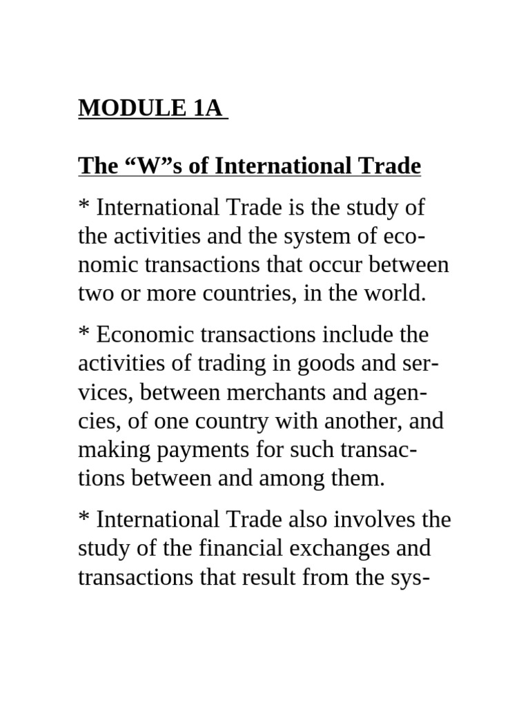 Overview of International Trade Concepts | PDF | Exchange Rate | Imports