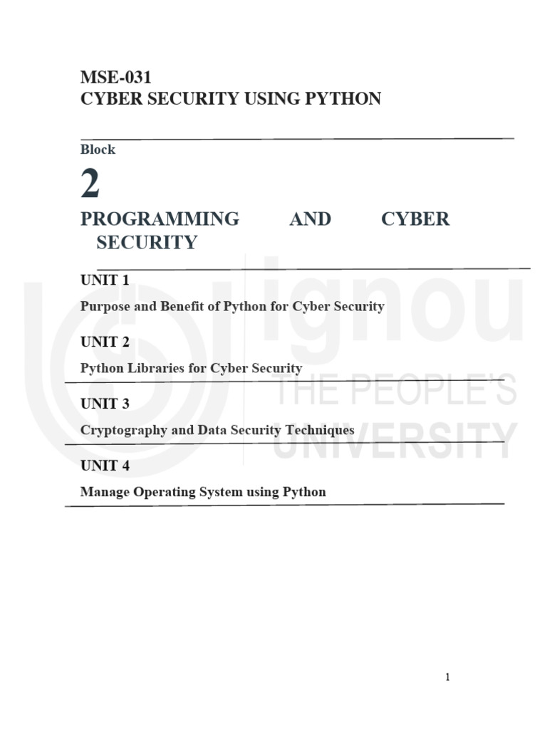Python for Cyber Security Essentials | PDF | Security | Computer Security