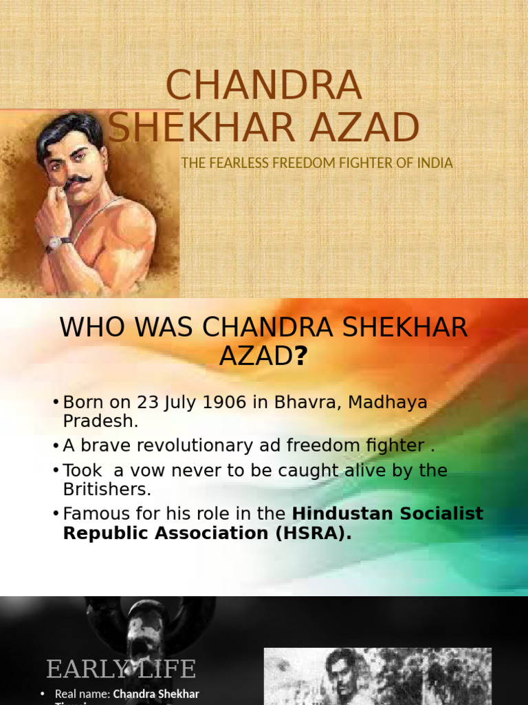 Chandra Shekhar Azad: A Revolutionary Icon | PDF