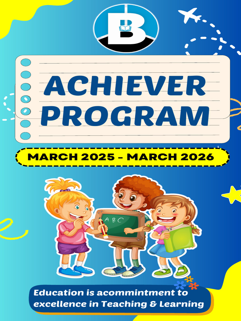 Achiever Program: Excellence in Education | PDF | Curriculum | Learning