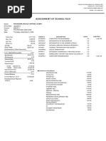 Grade 11 STEM HUMSS GAS Tuition Fee - FEUHS | PDF