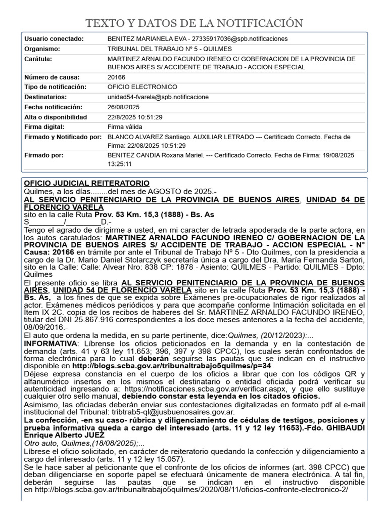 Martinez Arnaldo Facundo Ireneo | PDF