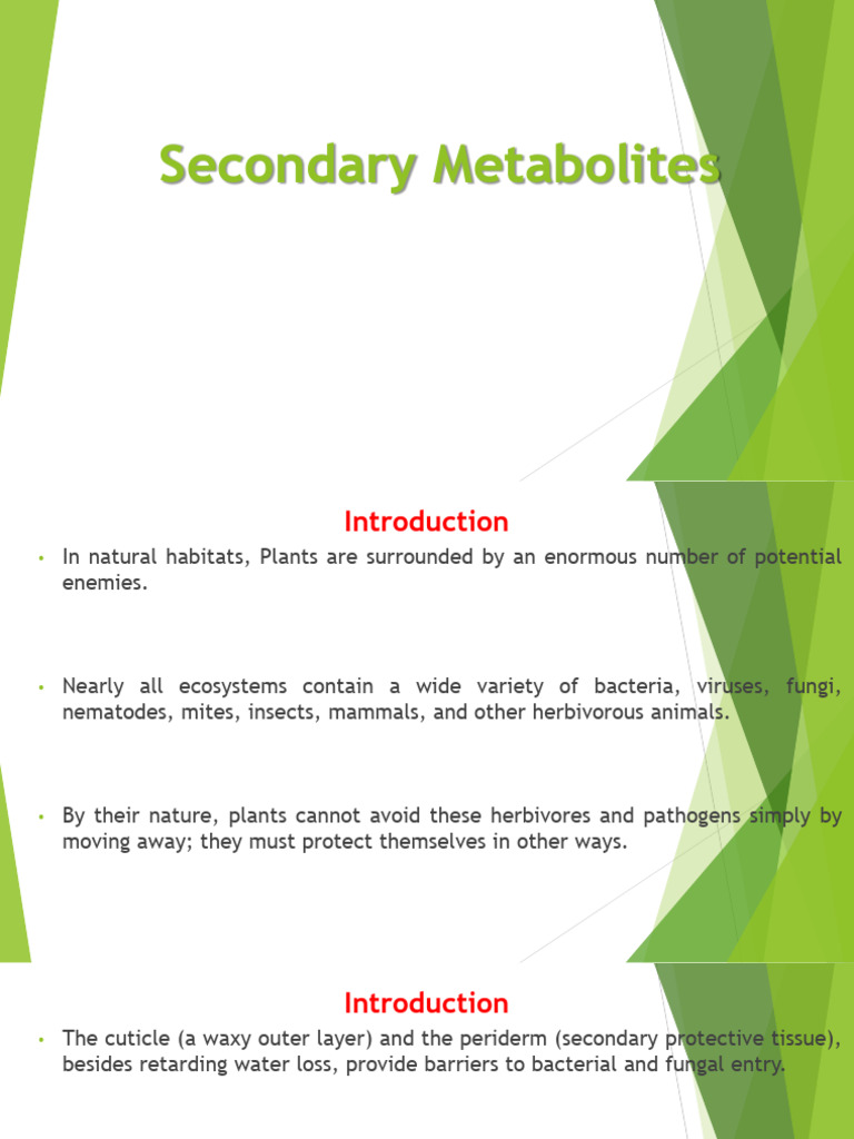 Secondary Metabolites Updated | PDF | Cyanide | Lignin