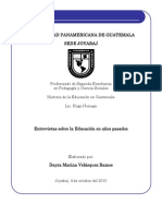 Educación Guatemala 1940-2010 acceso limitado a oportunidad