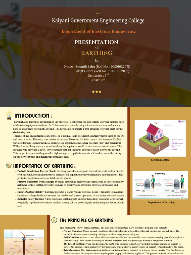 Earthing System Overview and Importance | PDF | Fuse (Electrical ...