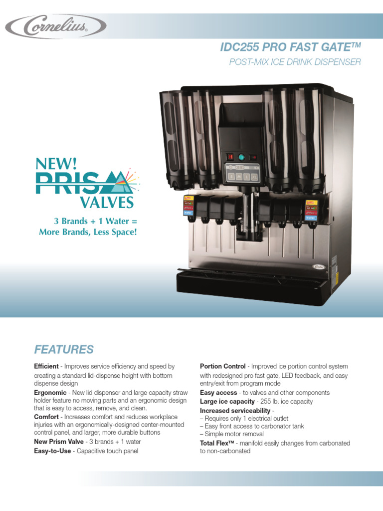 IDC255 Pro Fast Gate Dispenser Overview | PDF | Equipment ...