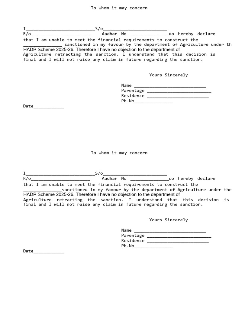 Declaration of Withdrawal of Sanction | PDF