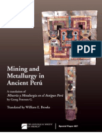 Mining and Metallurgy in Ancient Peru