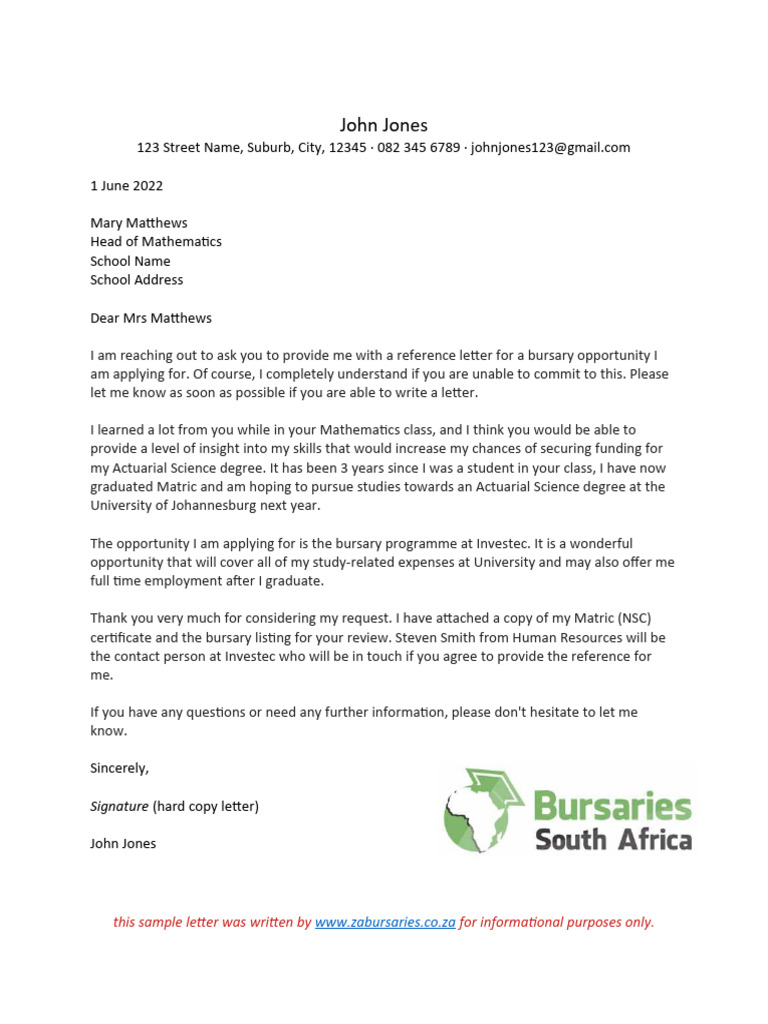 Request for Academic Reference Letter | PDF