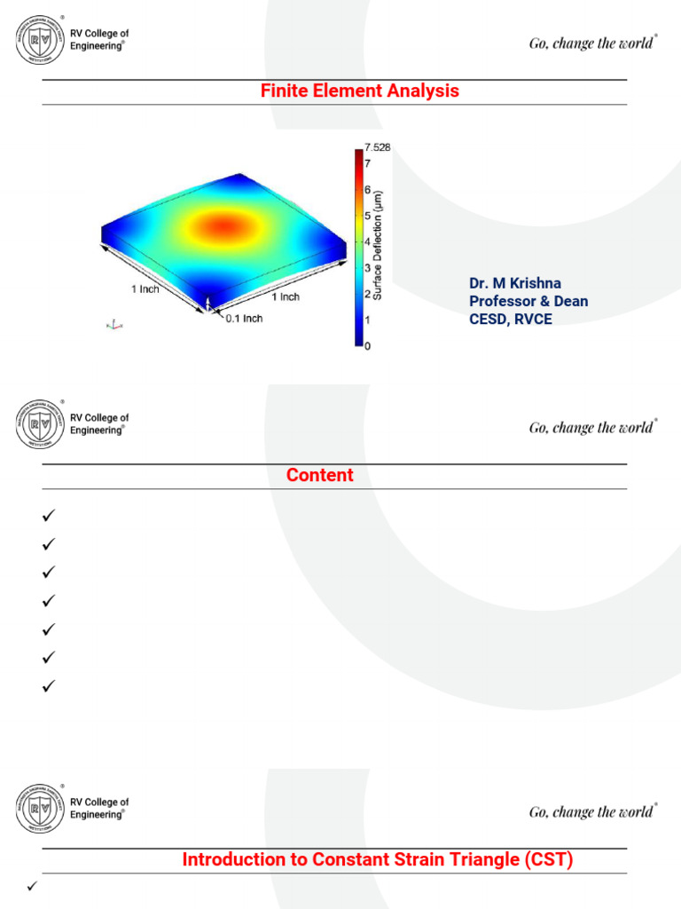 Two-Dimensional CST Elements in FEA | PDF | Finite Element Method ...