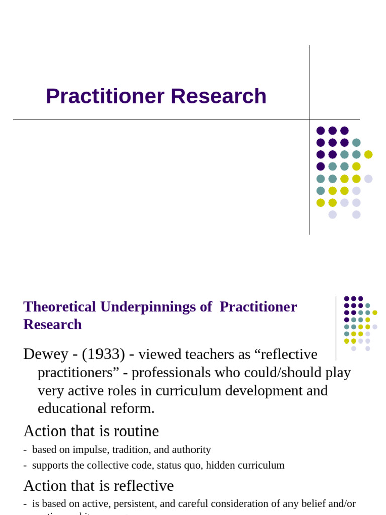Understanding Practitioner Research Methods | PDF | Action Research ...