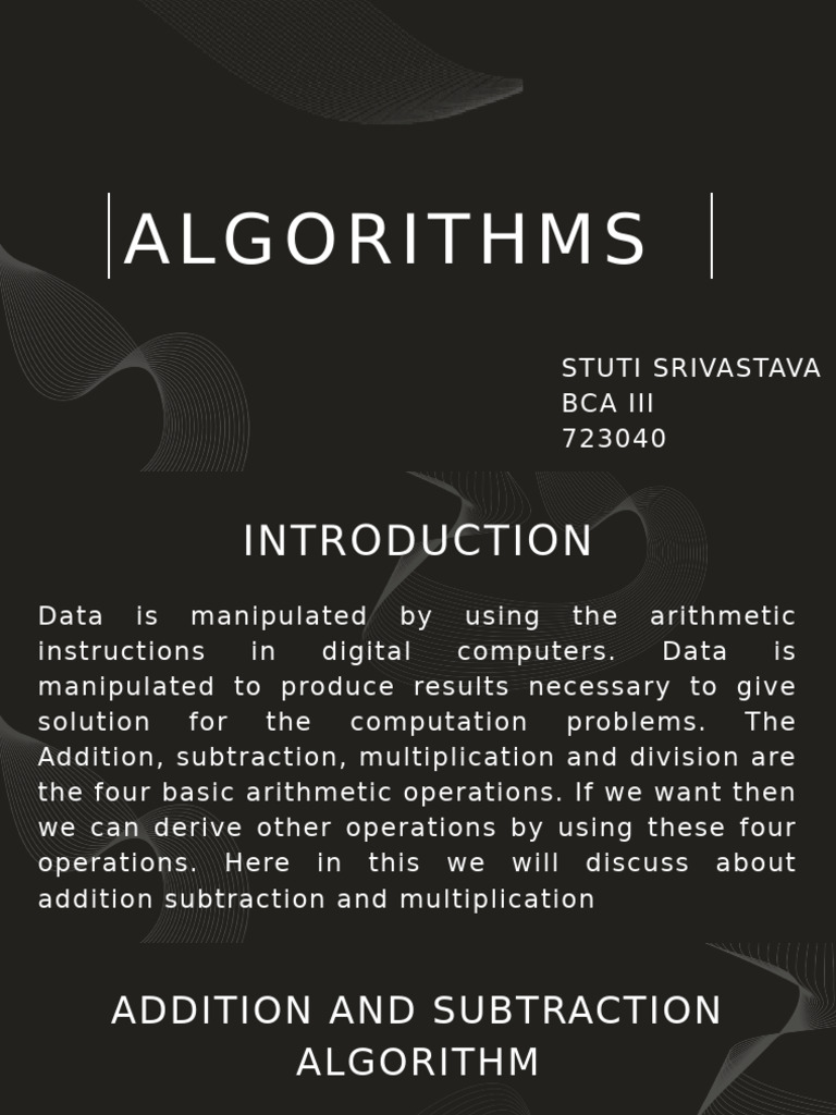 Understanding Basic Algorithms in Computing | PDF
