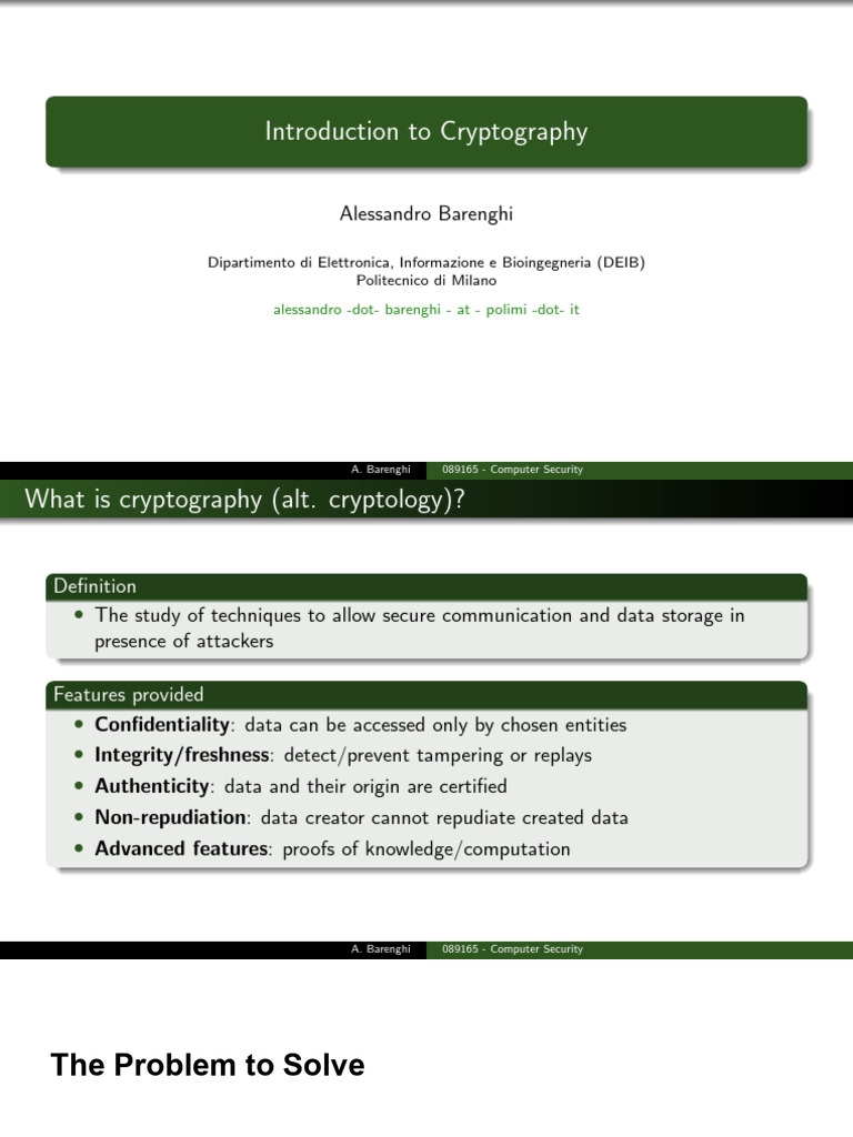Introduction To Cryptography (2025) | PDF | Key (Cryptography ...