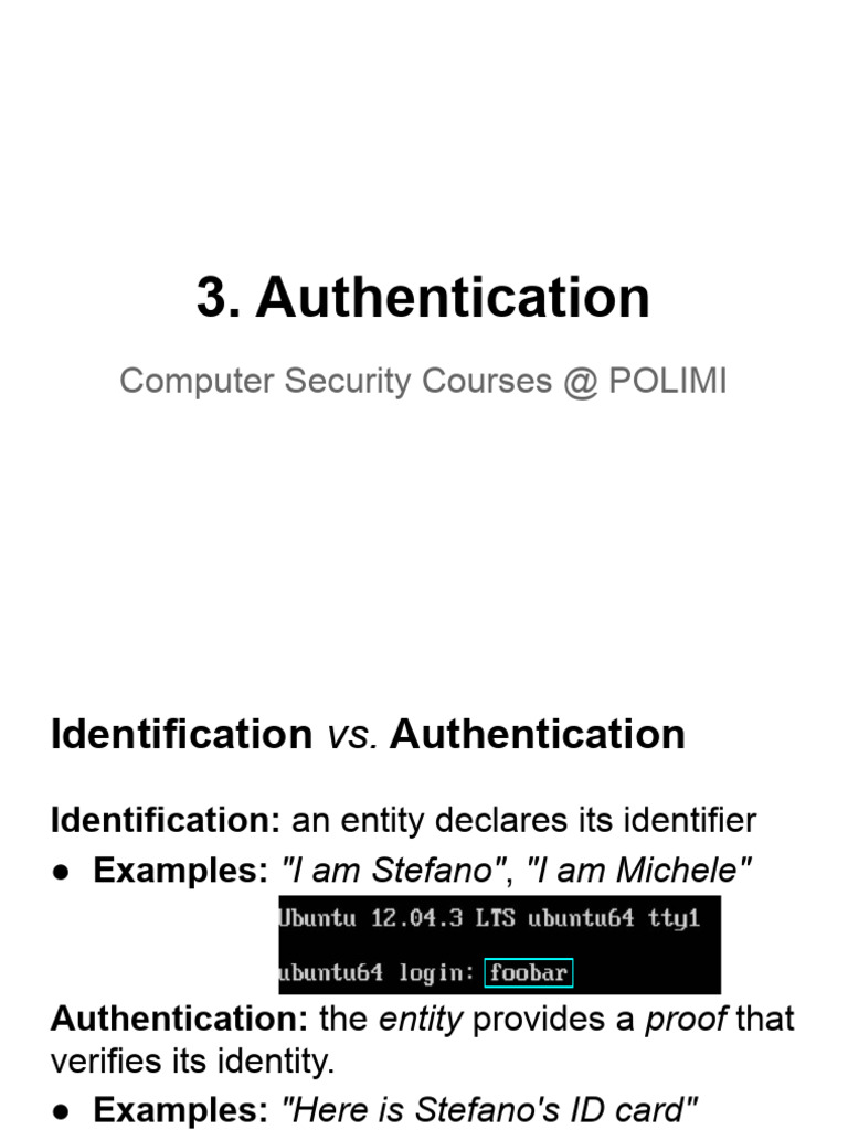 03. Authentication [2025] | PDF | Password | Authentication
