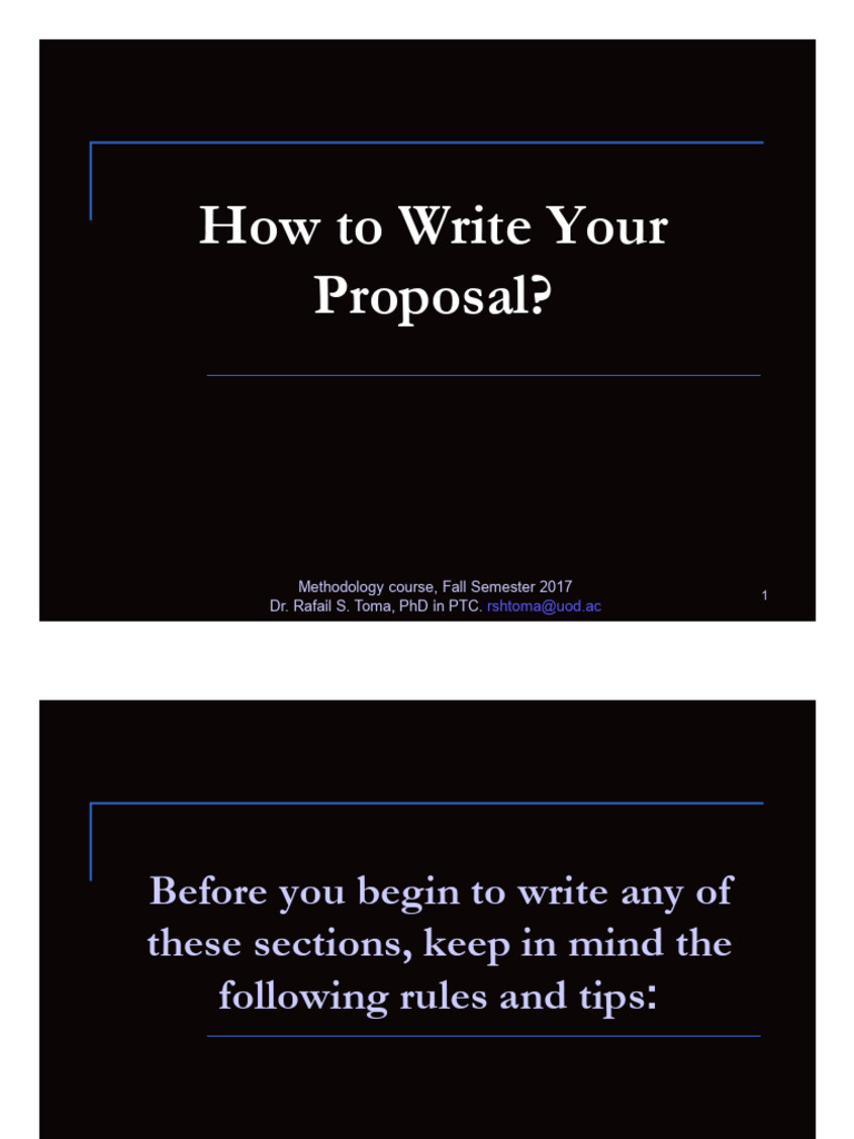 Writing Effective Research Proposals | PDF | Methodology | Doctor Of ...