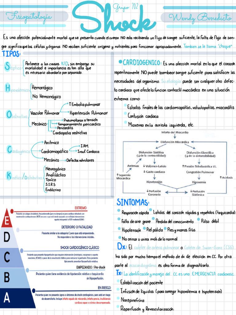 Tipos y Tratamiento del Shock Cardiovascular | PDF | Especialidades ...