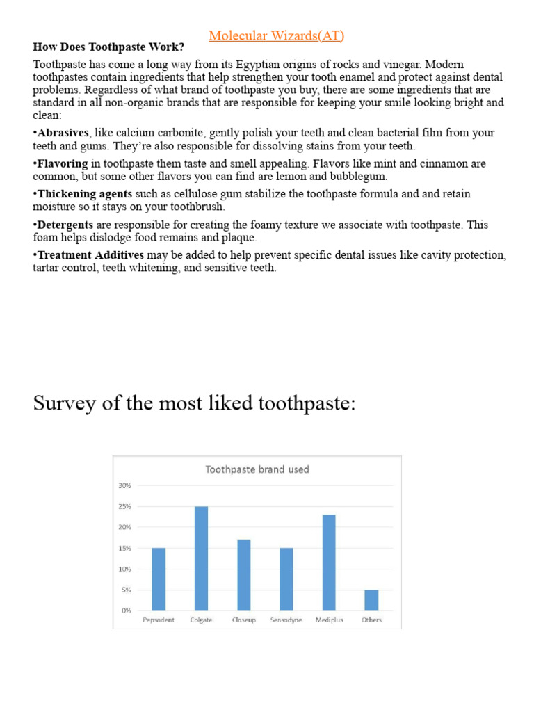 How Toothpaste Works and Its Benefits | PDF | Dentistry | Mouth