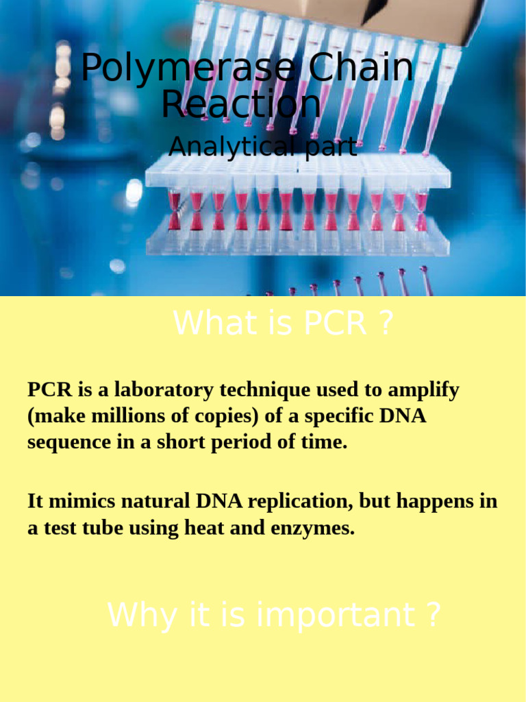 Presentation 5 | PDF | Polymerase Chain Reaction | Real Time Polymerase ...
