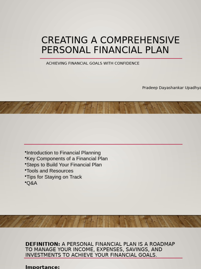 Personal Financial Planning Guide | PDF | Wealth | Investing