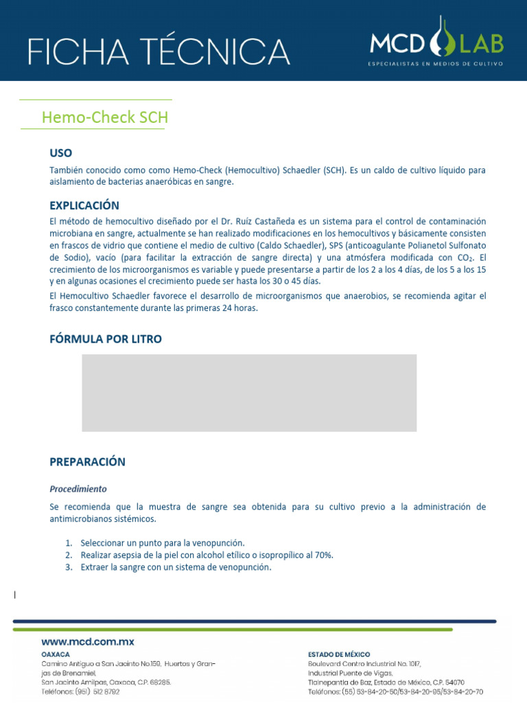 Hemocultivo Schaedler para Anaerobios | PDF | Especialidades Medicas ...