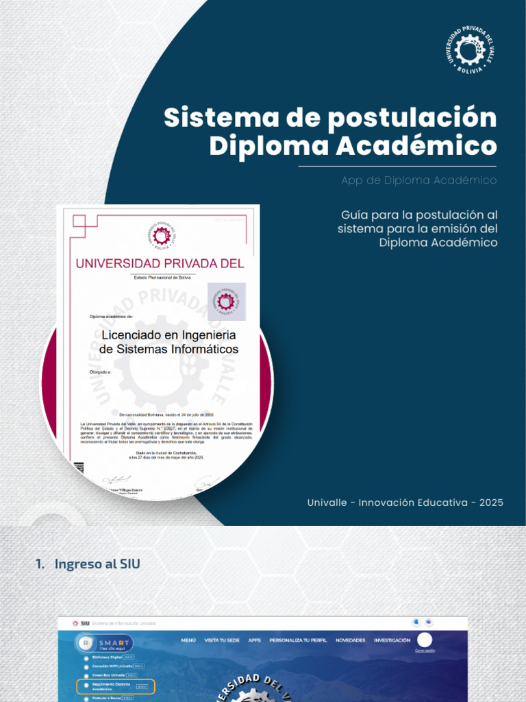 Sistema de Postulación DIPLOMA ACADÉMICO | PDF