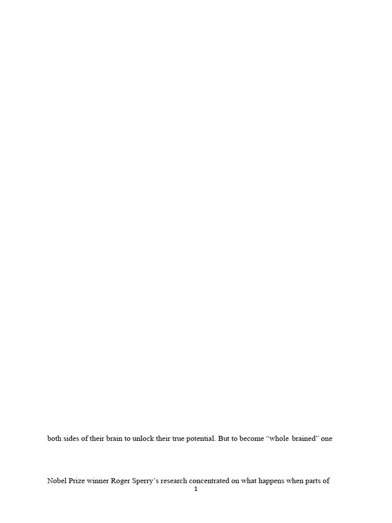 Brain Dominance and Learning Styles | PDF | Cerebral Hemisphere ...