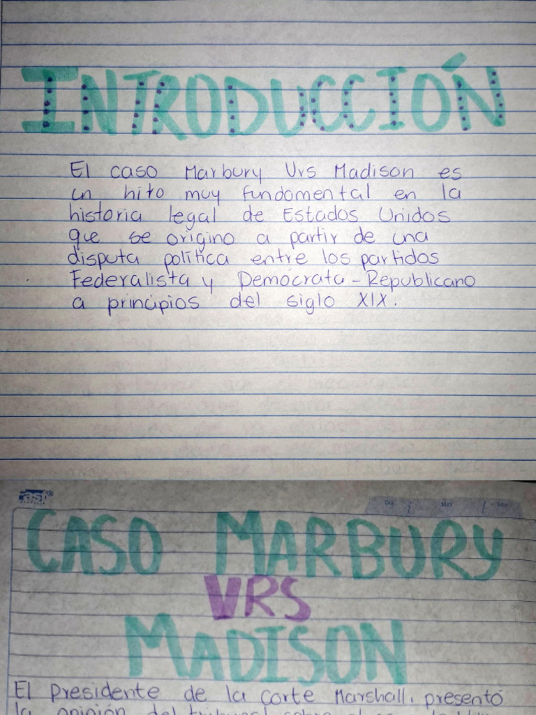 Análisis del caso Marbury vs. Madison | PDF