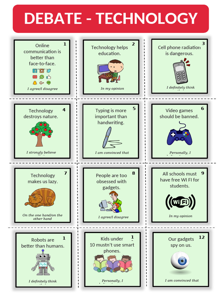 Technology Debate: Pros and Cons | PDF
