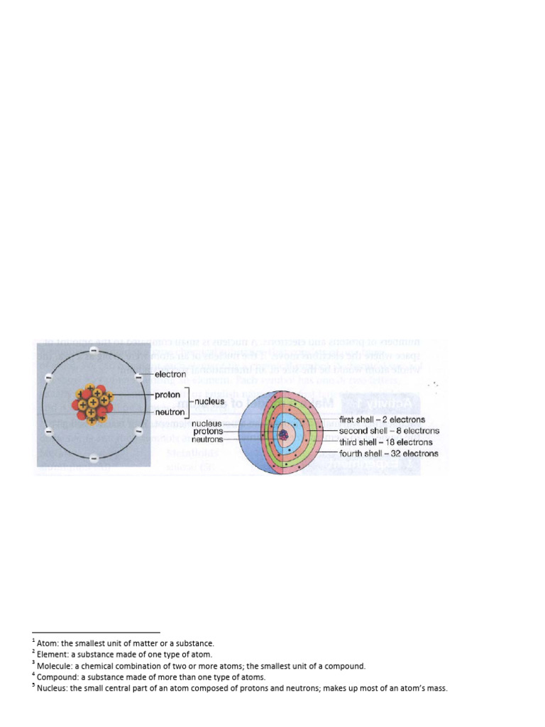 Composition of Matter - Notes | PDF | Chemical Elements | Atoms