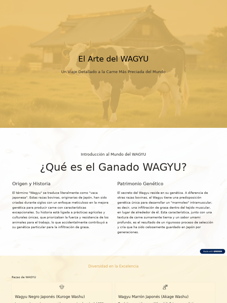El Arte Del WAGYU | PDF | Carne