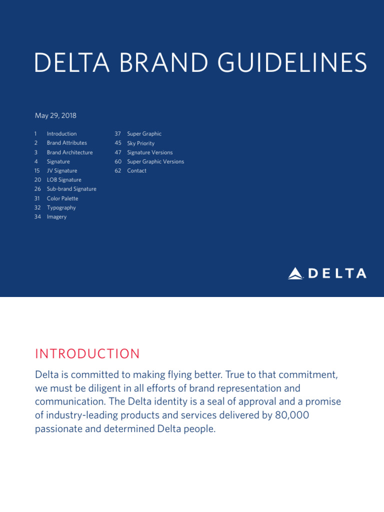 Delta Brand Guidelines Overview | PDF | Logos | Brand