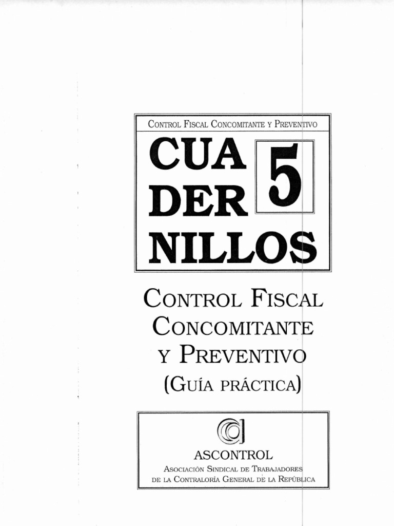 Guía sobre Control Fiscal Concomitante | PDF