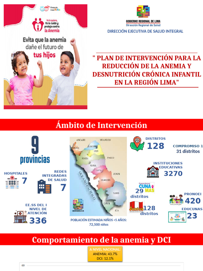 Plan de Intervención contra Anemia Infantil | PDF