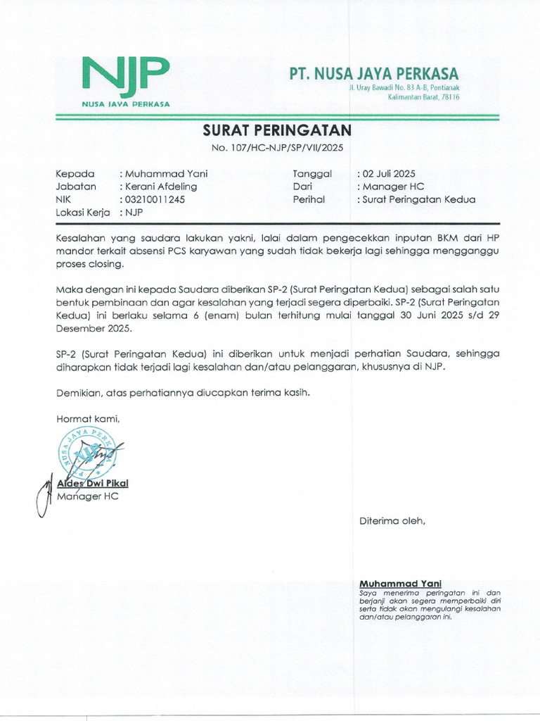 SP TK Afd1 NJP | PDF