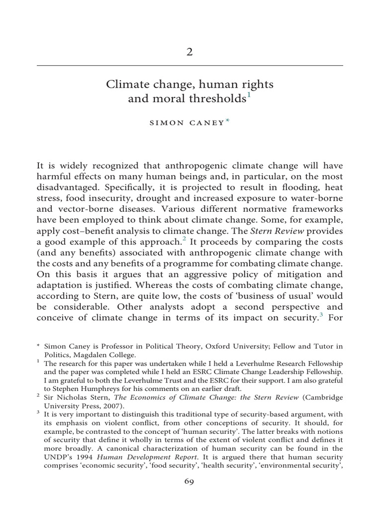 Human Rights and Climate Change Impact | PDF | Human Rights | John Rawls
