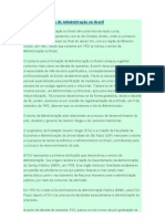 A História Da Administração No Brasil (Sintese)