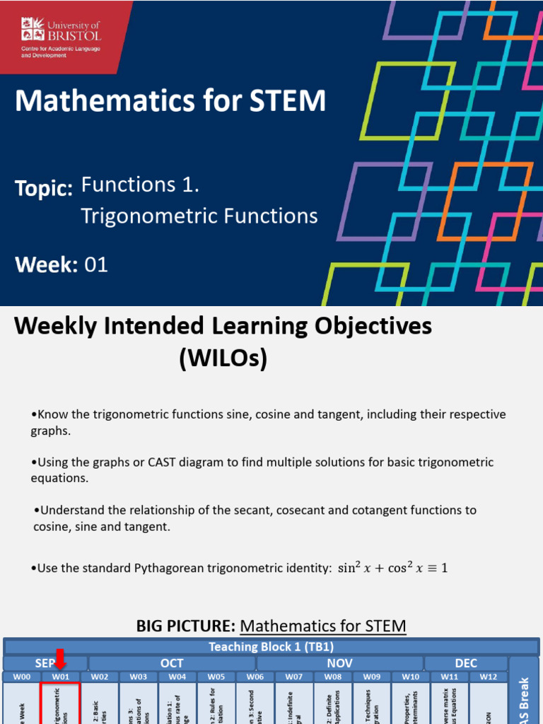 Trigonometric Functions Overview | PDF | Trigonometric Functions ...