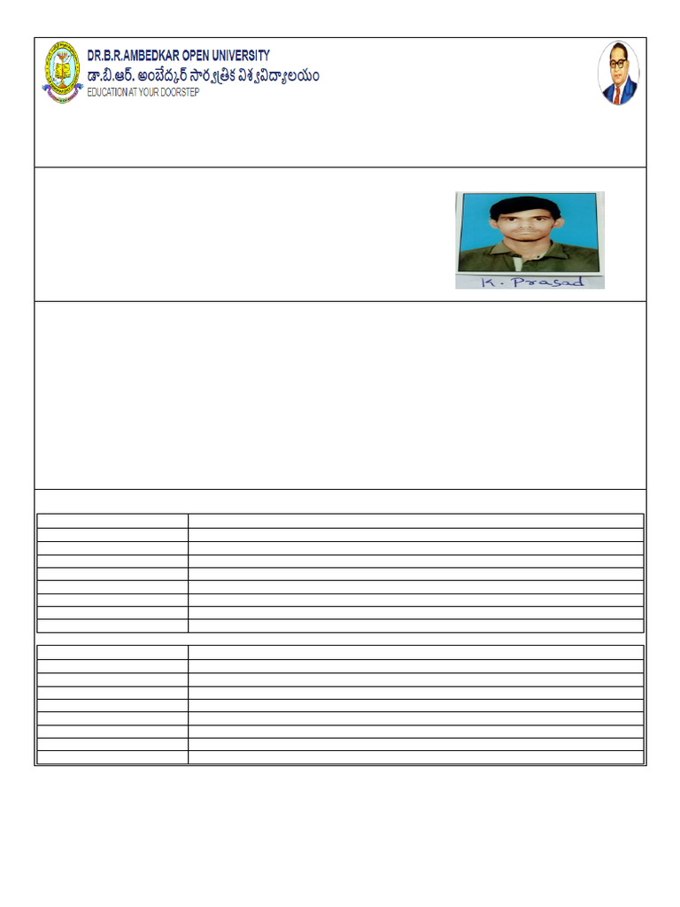 Application For Second Year (CBCS) For The Academic Year 2025-26 and ...