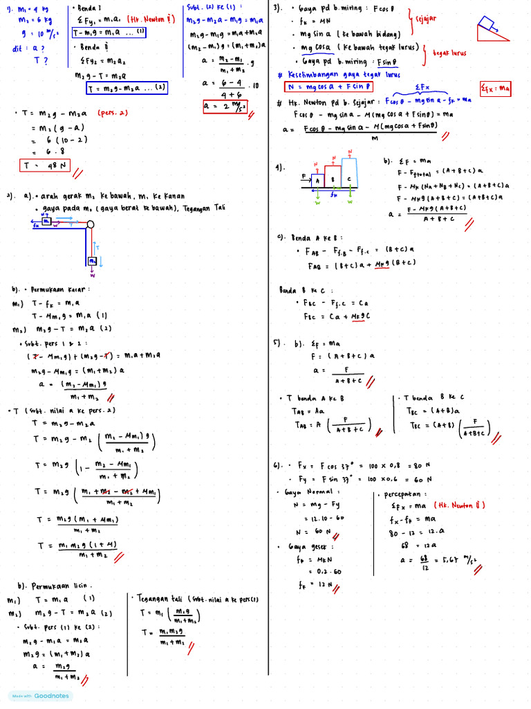 Physics Forces and Motion Analysis | PDF