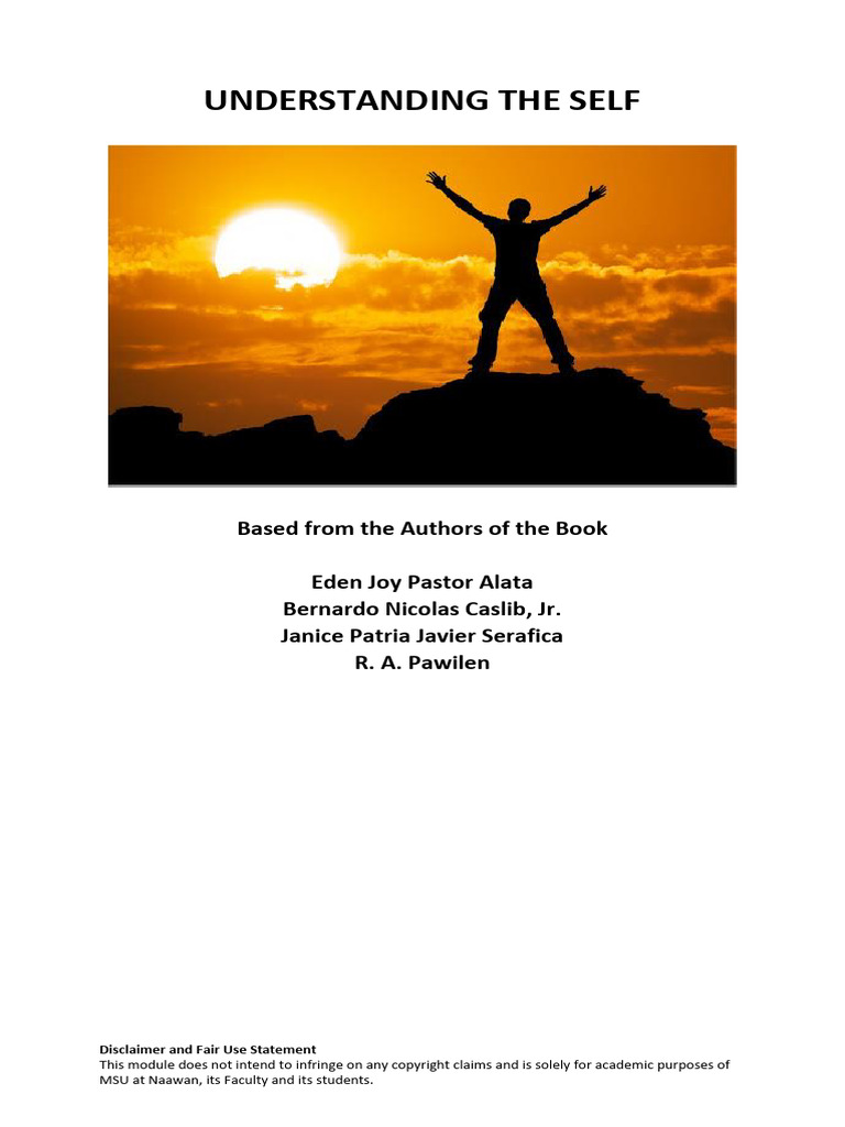 Understanding the Self Full Module | PDF | Psychoanalysis | Unconscious ...