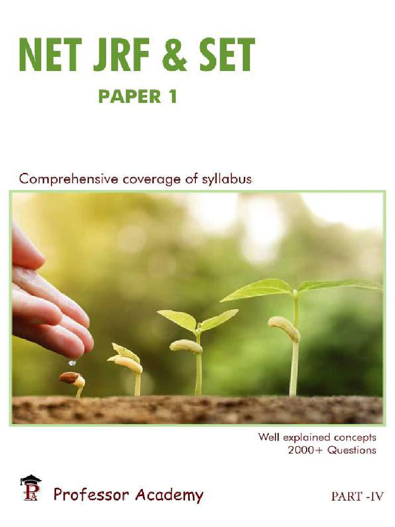 UGC NET & SET Paper 1. | PDF