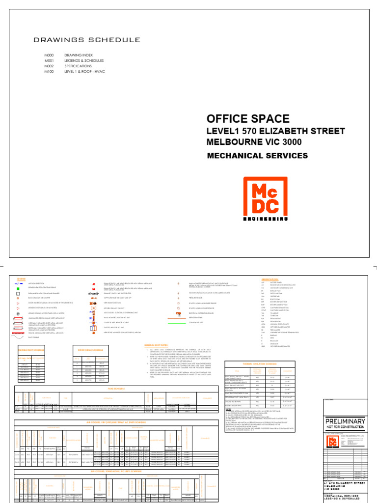 HVAC Mechanical Services Schedule | PDF | Duct (Flow) | Mechanical ...