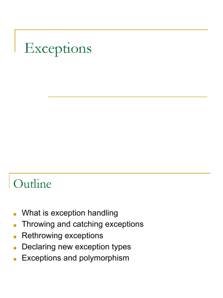 Exception Handling in C++ Explained | PDF | Systems Engineering ...