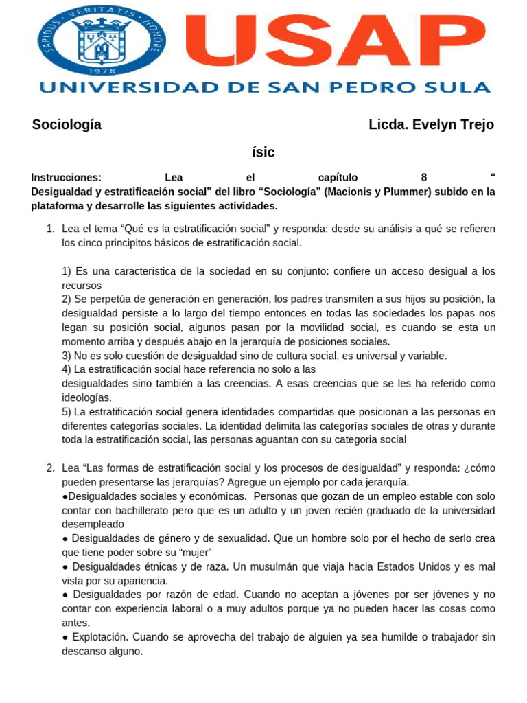 Desigualdad y Estratificación Social | PDF | Desigualdad social ...