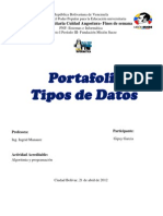 Tipos de Datos Port a Folio Gipsy