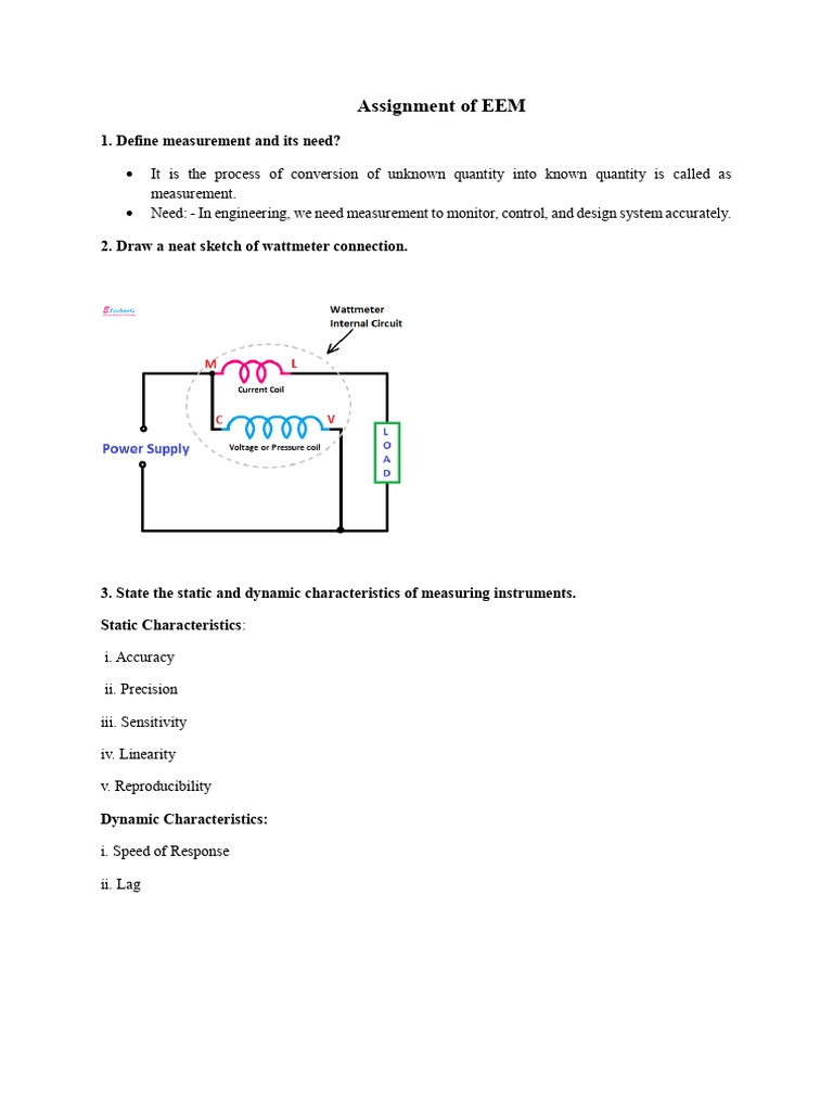 EEM QB ct1 | PDF | Quantity | Electric Power