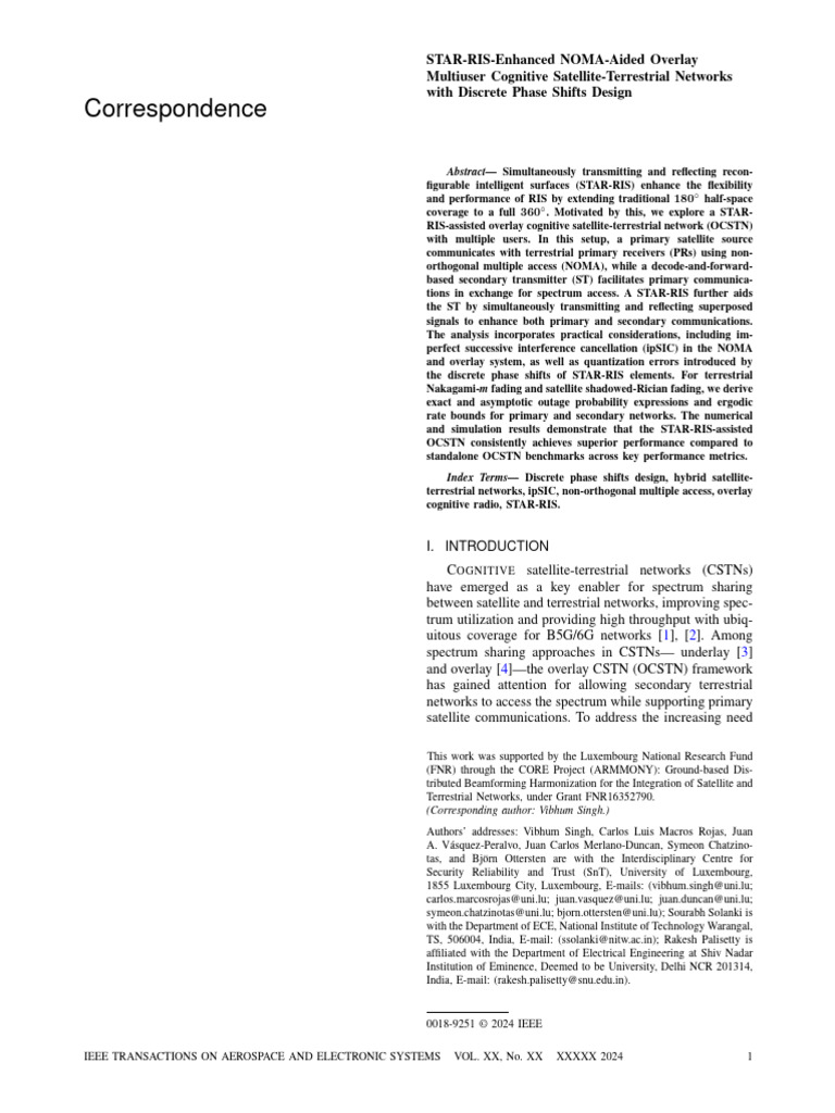 STAR-RIS-Enhanced NOMA-Aided Overlay Multiuser Cognitive Satellite ...