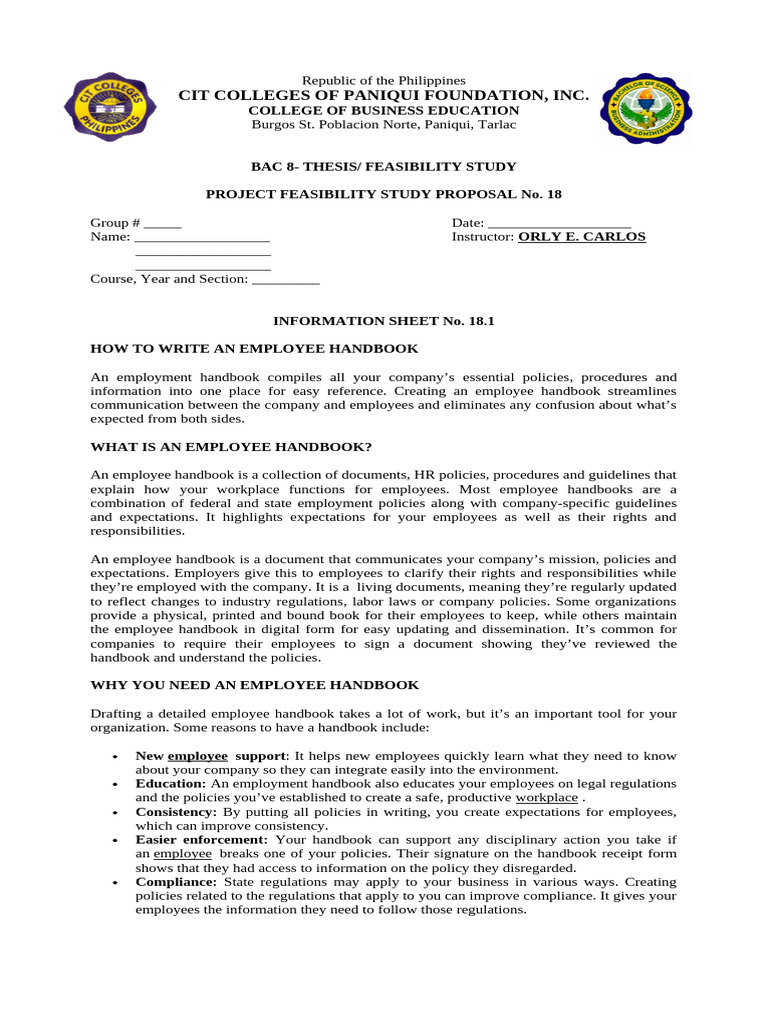 Employee Handbook Creation Guide | PDF | Employment | Sick Leave